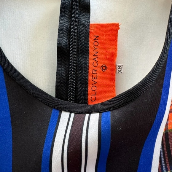 CLOVER CANYON Multicolor Dublin Neoprene Dress Size XS - Picture 11 of 16